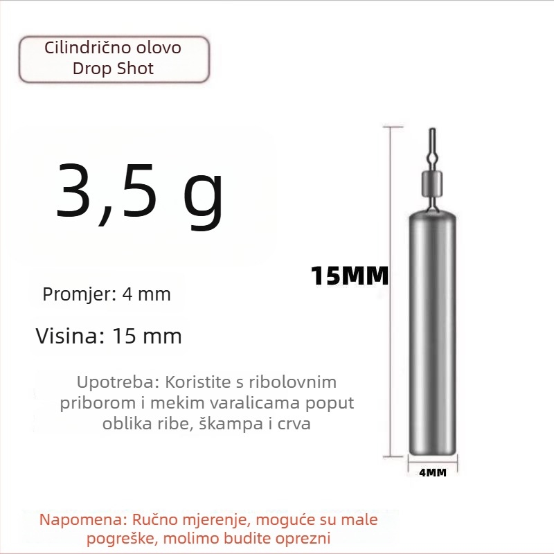 Set jigging s cilindričnim dugim težinama za kite ribolov — brzo sastavljanje i rastavljanje