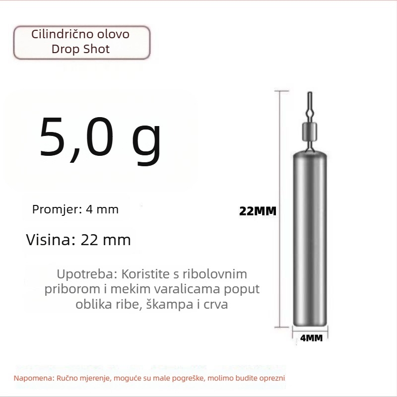 Set jigging s cilindričnim dugim težinama za kite ribolov — brzo sastavljanje i rastavljanje
