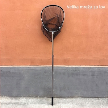 Aluminijska legura mreže glava za velike ribe, obložena mreža, set štapova