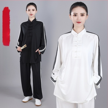 Infinite Circle Tai Chi uniforma za odrasle, unisex, prugasti uzorak, Milk Silk tkanina s Modalom, podstava Milk Silk