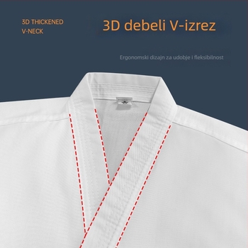 Karate Uniforma za odrasle i djecu – twill tkanina, pamuk‑polyester smeša 80%, podstava od poliestera, za Taekwondo
