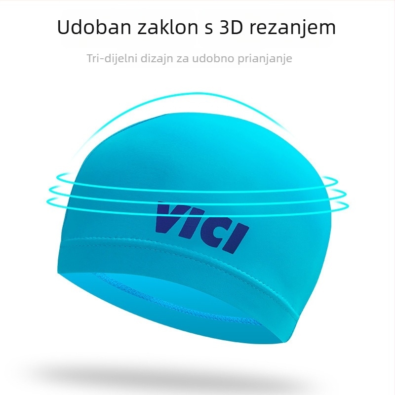 VICI plivačka kapa od Lycra, 80% nylon, 20% spandeks, čvrst dizajn, za odrasle, pogodna za plivanje