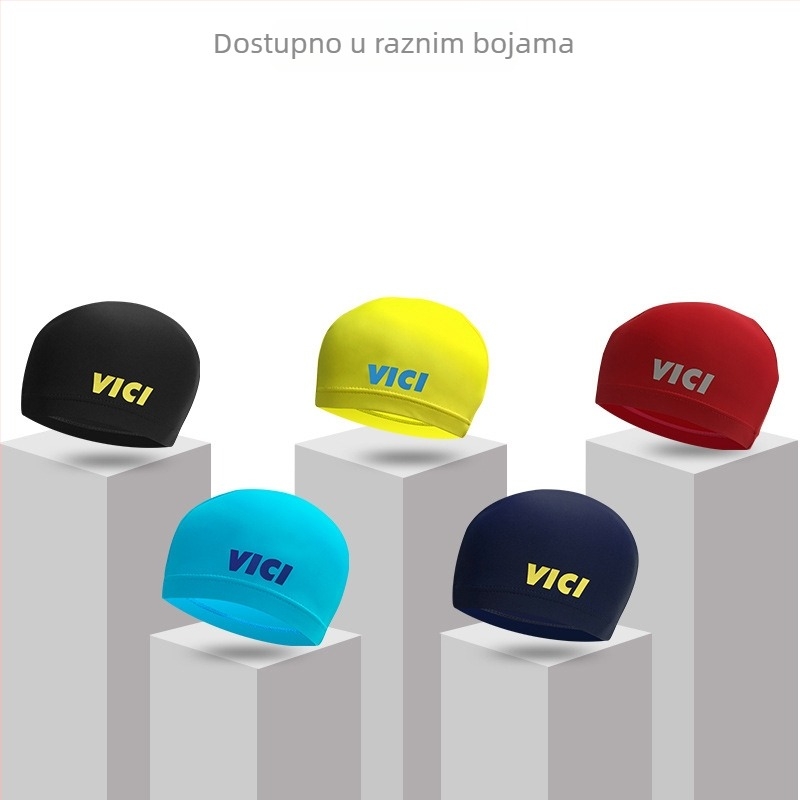VICI plivačka kapa od Lycra, 80% nylon, 20% spandeks, čvrst dizajn, za odrasle, pogodna za plivanje
