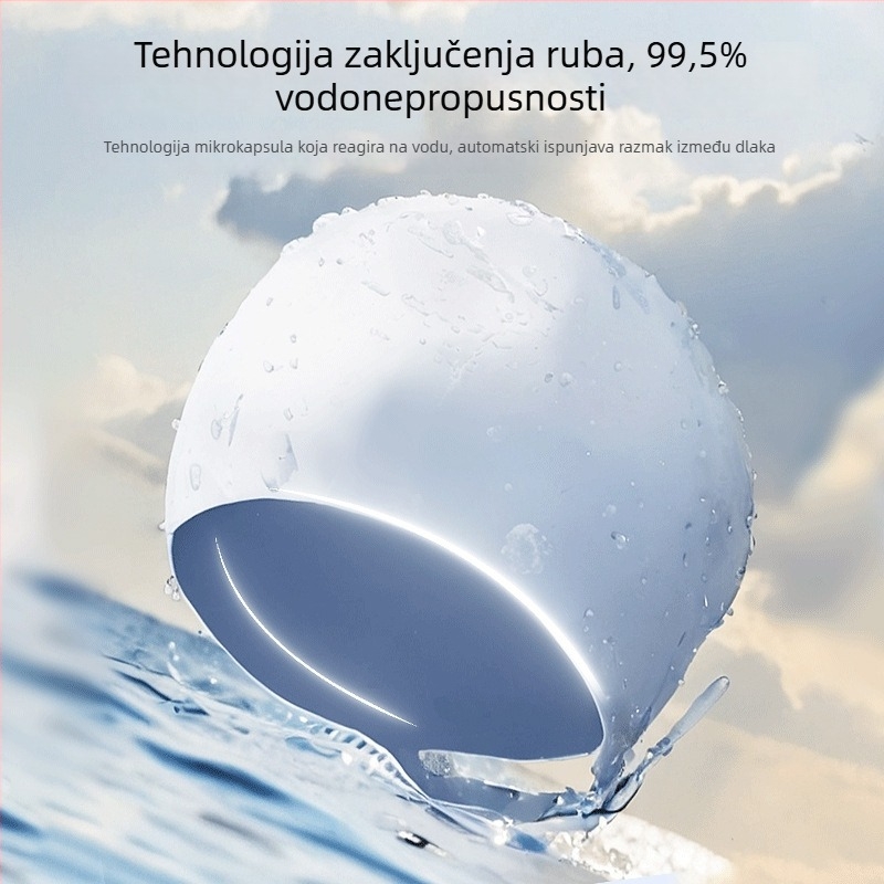 Kupačka kapa - silikon, jednobojna, za odrasle, prilagodljiva marka
