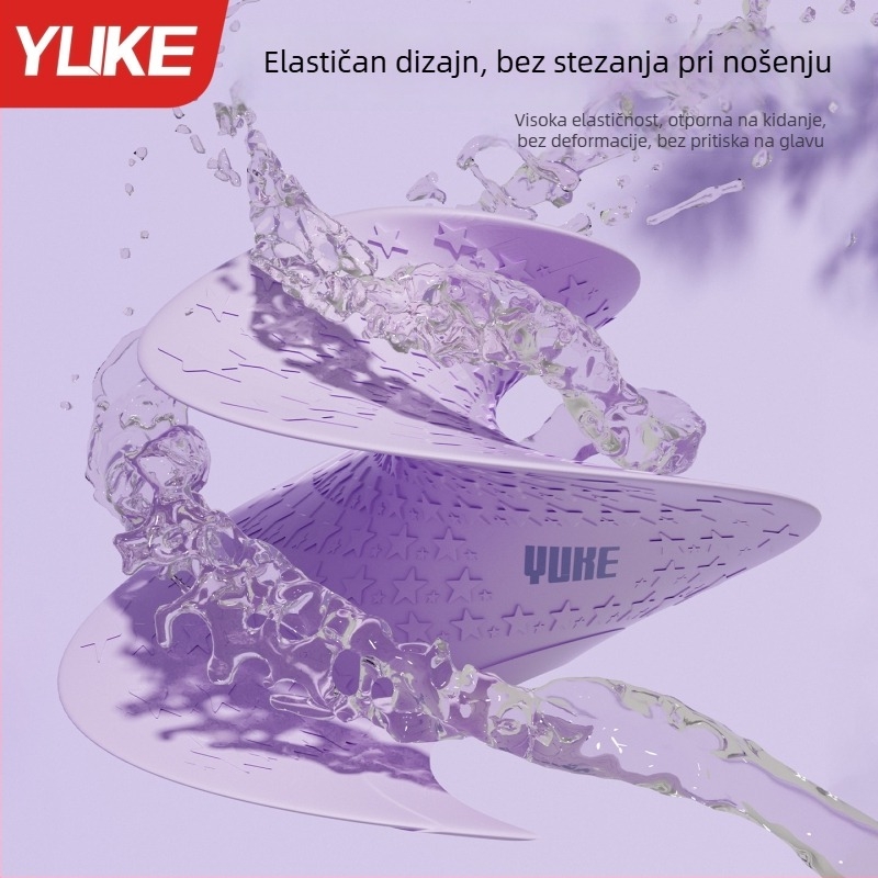 Silikonska vodootporna kapica za plivanje za odrasle, pogodna za plivanje i vodene aktivnosti