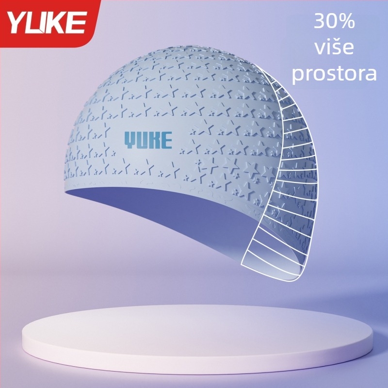 Silikonska vodootporna kapica za plivanje za odrasle, pogodna za plivanje i vodene aktivnosti