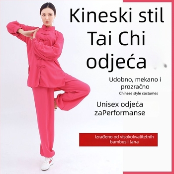 Tai Chi odijelo, kordurojna tkanina od lana, za dječake, djecu, uzorak: Drugo