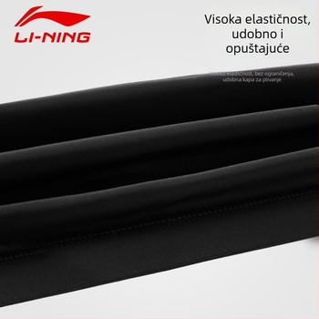Li-Ning Plivačka kapa od tkanine - Jednobojni uzorak, za odrasle, namijenjena plivanju i aktivnostima u plitkoj vodi