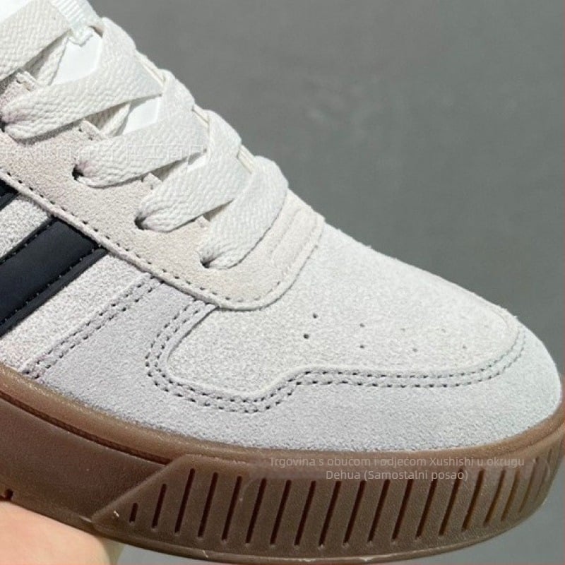 Unisex tenisice — gornji dio od prave kože, zaobljeni vrh prsta, vezanje na vezice, Goodyear đon, niski potplat (1–3 cm)