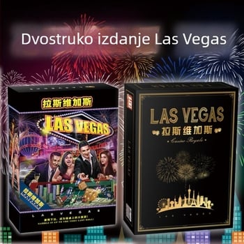 Karte za društvenu igru Las Vegas – zabavna strategija za druženje, 20. godišnjica proširenja, materijal: kineski papir