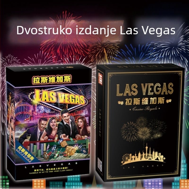 Karte za društvenu igru Las Vegas – zabavna strategija za druženje, 20. godišnjica proširenja, materijal: kineski papir