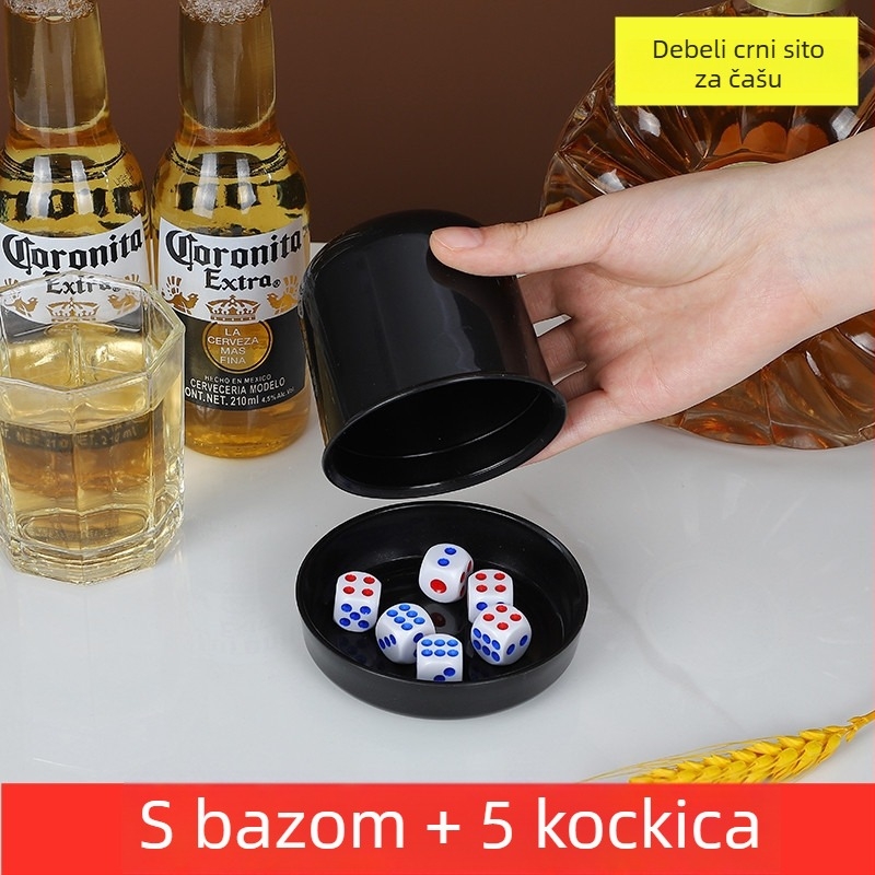 Čašica za kockice sa sitom – ABS, stil Fillet, pakiranje 100 kom., marka Runwei, mogućnost prilagodbe