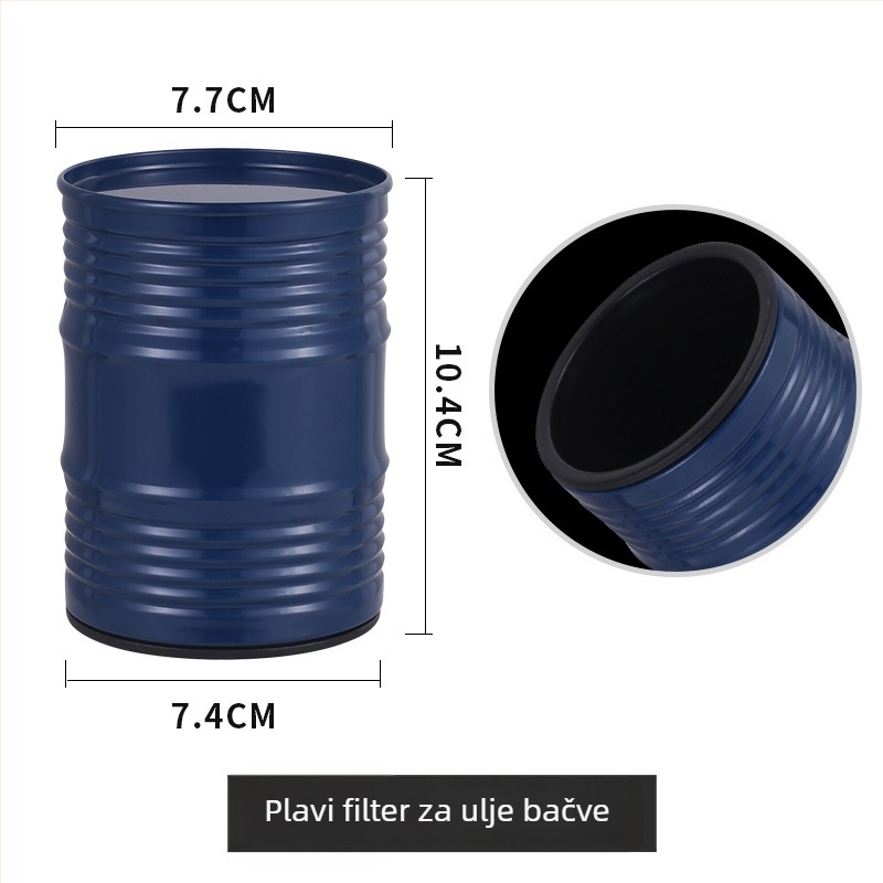 Set čašica za kockice u obliku spremnika za ulje, dvostruka metalna konstrukcija s premazom, plastični dijelovi, mogućnost otiska logotipa, kutija 120 komada, proizvedeno u Kini