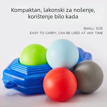 Joga masažna lopta od silikona za opuštanje mišića i fascije, ne naduvljiva, okrugla, 150 g