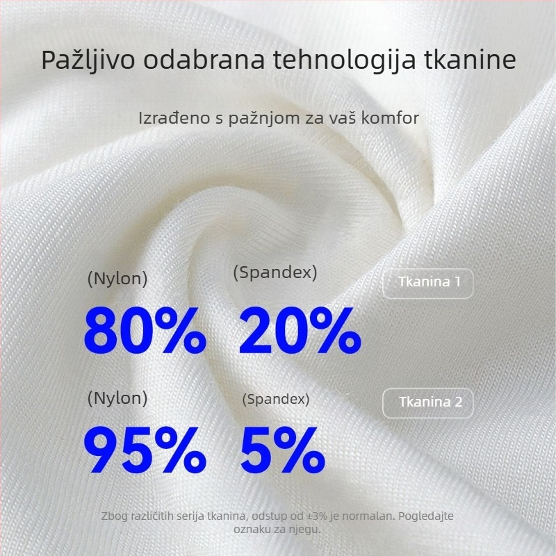 Sportske joga šorcevi visokog pojasa s podizanjem bokova, brzo se suše, prozračni, najlon i spandeks