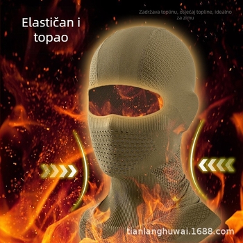 Maska za biciklizam — unisex, prozračna, upija znoj, četverostrani visokoelastični prilagod, najlon tkanina