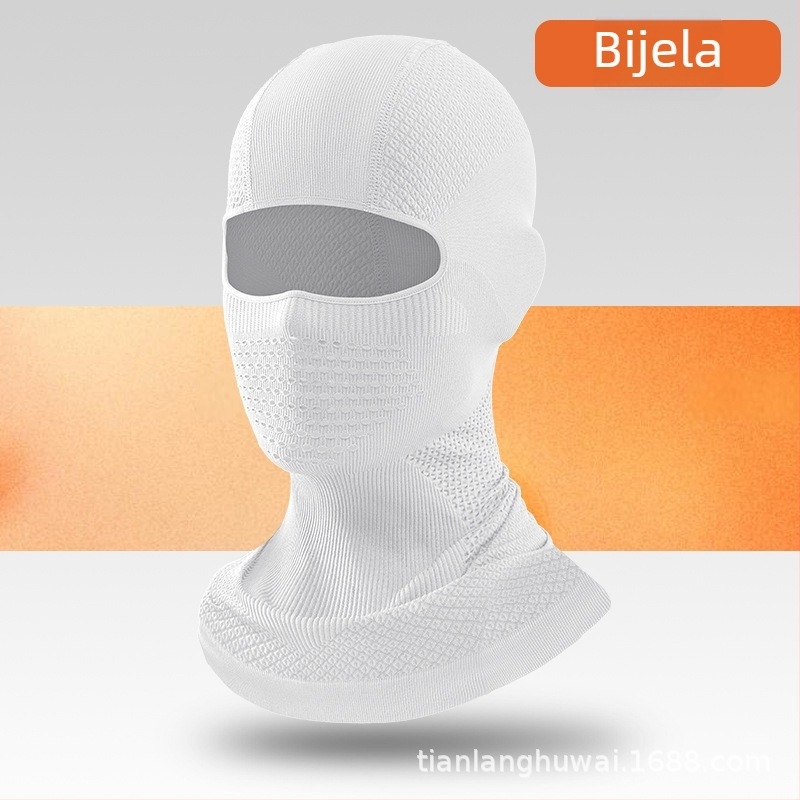 Maska za biciklizam — unisex, prozračna, upija znoj, četverostrani visokoelastični prilagod, najlon tkanina