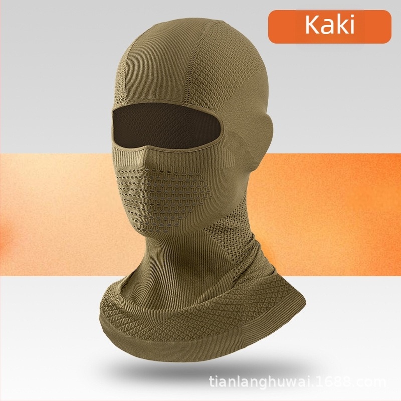 Maska za biciklizam — unisex, prozračna, upija znoj, četverostrani visokoelastični prilagod, najlon tkanina