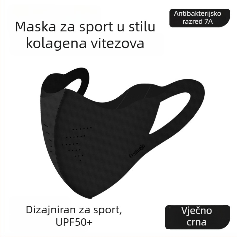 Maska za vožnju biciklom na otvorenom – najlonsko-spandeks smjesa, zaštita od sunca, dizajn s kukicom za uho, izlazi jesensko 2025, za vanjsku upotrebu
