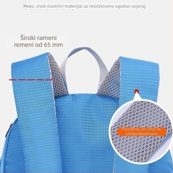 Unisex sklopivi lagani ruksak 20–35L, za outdoor aktivnosti poput planinarenja i vožnje bicikla, džep za 10-inčni prijenosnik