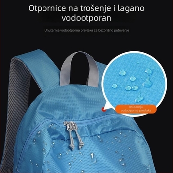 Unisex sklopivi lagani ruksak 20–35L, za outdoor aktivnosti poput planinarenja i vožnje bicikla, džep za 10-inčni prijenosnik