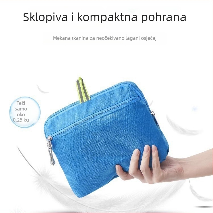 Unisex sklopivi lagani ruksak 20–35L, za outdoor aktivnosti poput planinarenja i vožnje bicikla, džep za 10-inčni prijenosnik