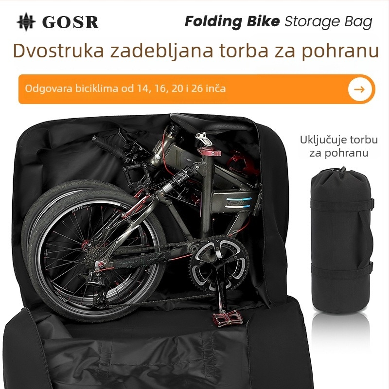 Sklopiva torba za bicikl za veličine 14–26 inča, MTB i cestovni bicikl