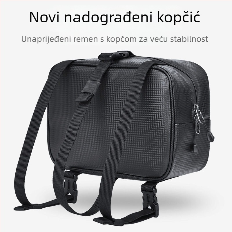 Torba za električni bicikl s bočnim pretincima i stražnjim visećim pretincom, univerzalne velike kapacitete