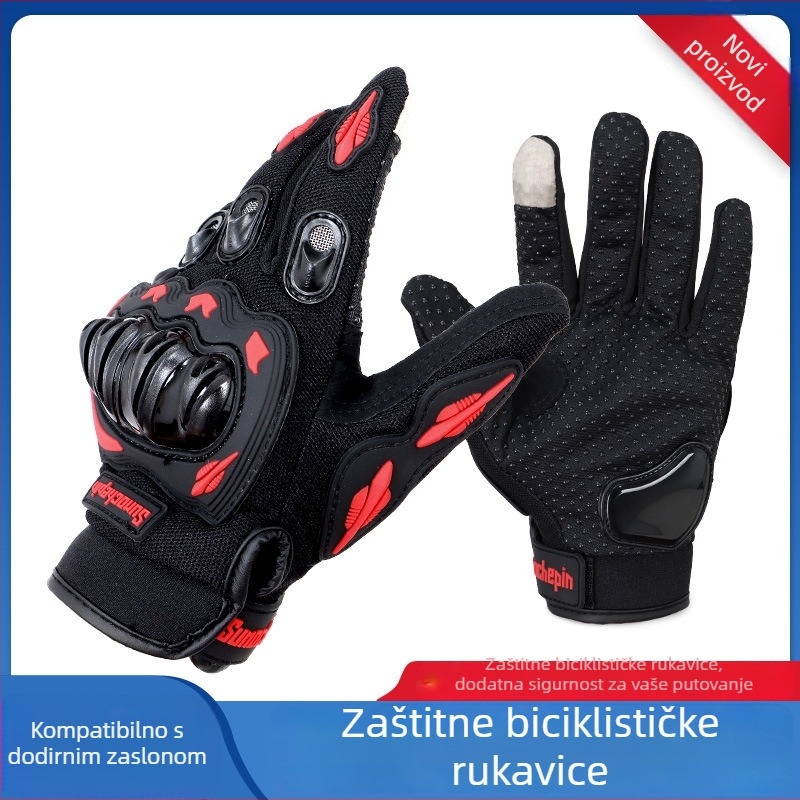 Nylon rukavice za biciklizam, unisex, dugi kroj, tanki, za gradske vožnje i biciklizam