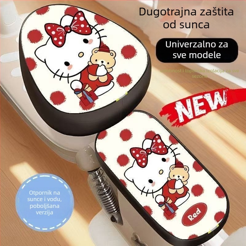 PU navlaka za sjedalo električnog bicikla — vodootporna, ojačana, univerzalna za sve sezone, kompatibilna s AIMA, YADI i Tailin