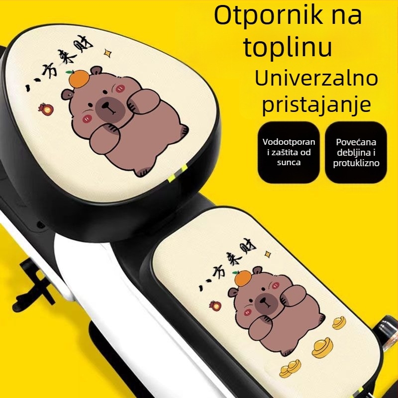 PU navlaka za sjedalo električnog bicikla — vodootporna, ojačana, univerzalna za sve sezone, kompatibilna s AIMA, YADI i Tailin