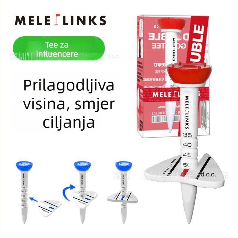 GVOVLVF Golf teevi s podesivom visinom i markerima za usmjeravanje, plastični rekviziti za vježbanje