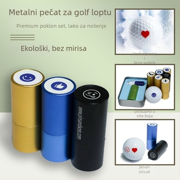 Pečat za golf loptice – cilindričan, plastičan, fotoosjetljiva podloga za otisak, model SG-11