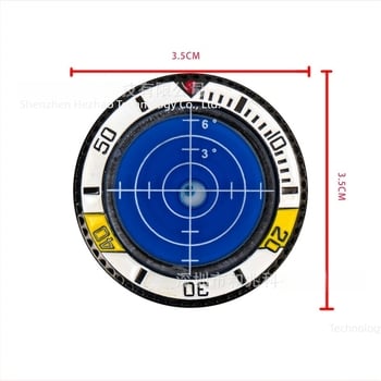 Klip za kapu golfa s magnetskim markerom lopte i bublinim nivom – plastični