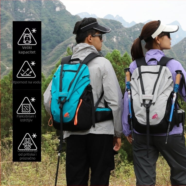 Unisex nylon ruksak za sport s jastučićnim ramenskim remenima za vanjske sportove