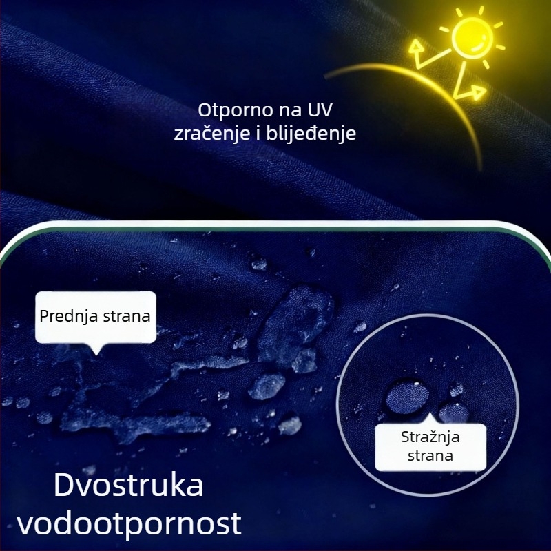 Okrugla vanjska jastučnica za sjedenje s remenom, vodootporna i UV-otporna, protuklizna