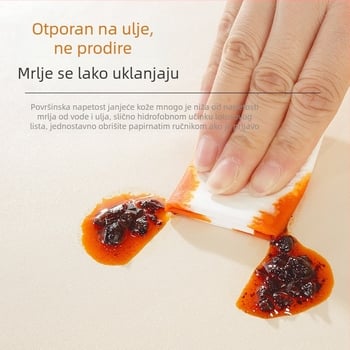 Bijeli pravokutni stolnjak od PVC-a, vodootporan i otporan na masnoće, bez potrebe za pranjem, boemski stil, jednobojan.
