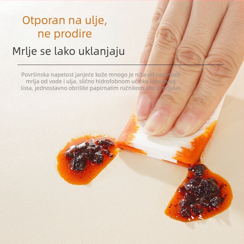 Bijeli pravokutni stolnjak od PVC-a, vodootporan i otporan na masnoće, bez potrebe za pranjem, boemski stil, jednobojan.