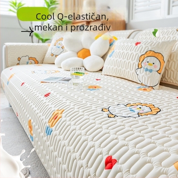Jastuk za kauč od ledene svile, uzorak slatkih životinja, pogodna kutna sofa, jednostavan stil, tip jastuka (leden svile; uzorak slatkih životinja; kutna sofa; jednostavan stil)