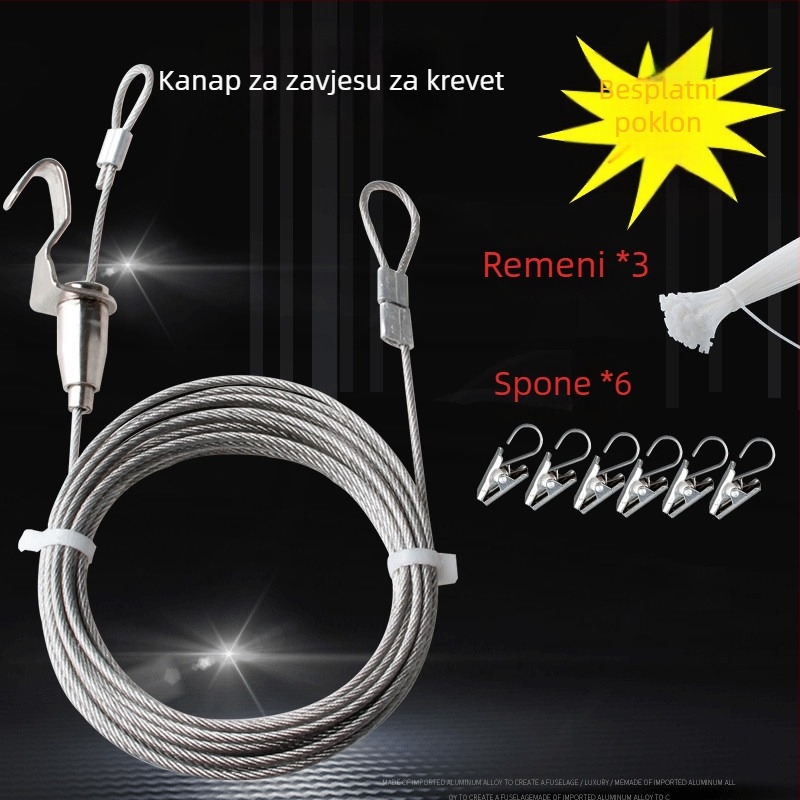 Stalak za sušenje s užetom i mrežom, moderni minimalistički stil, četveroslojna konstrukcija, lansirano 2023