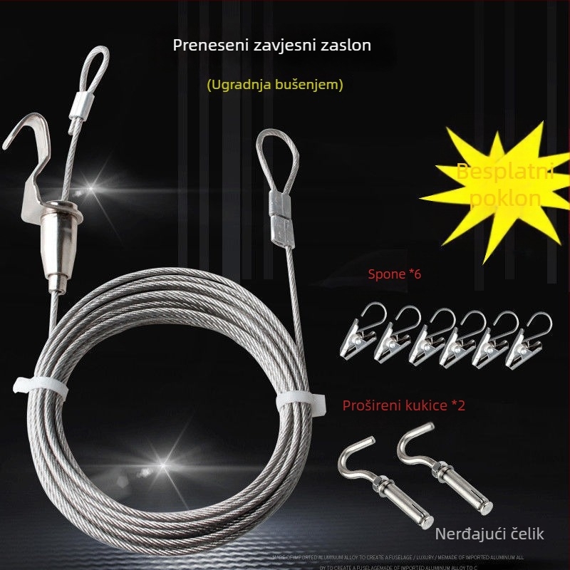 Stalak za sušenje s užetom i mrežom, moderni minimalistički stil, četveroslojna konstrukcija, lansirano 2023