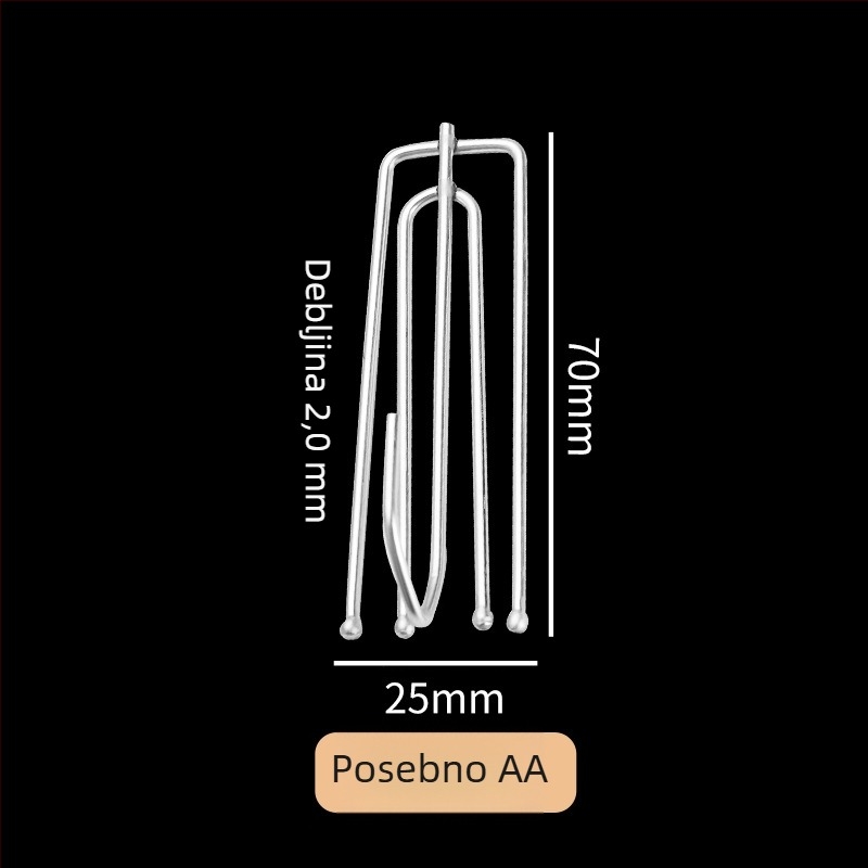 Zavjese — elektroplatirani četverokuki kuka za zavjese; Model: Electroplated four-Claw hook; Materijal: Electroplating; Vrsta zavjese: Sve vrste; Marka: Weiye