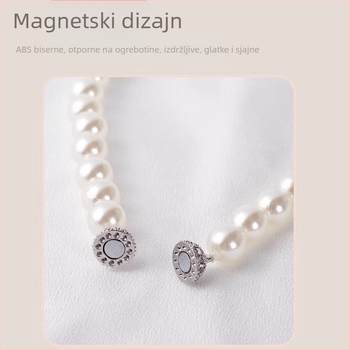 Par bisernih zavjesnih traka s magnetskim kopčama i užicama za zavjese za krevet