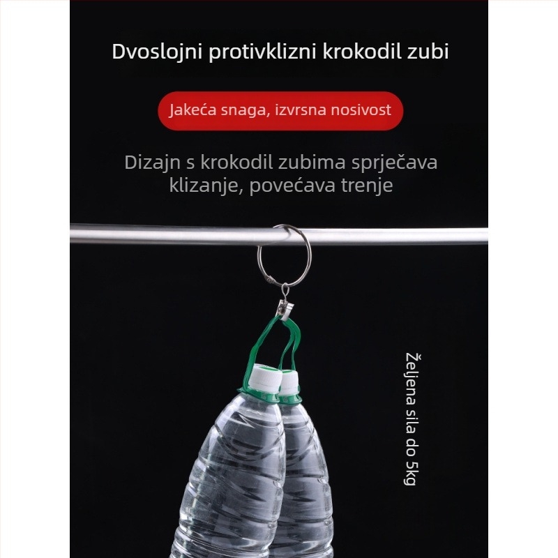 Željezni prstenovi za zavjese s klipsama – za vješanje zavjesa, moderni minimalistički stil