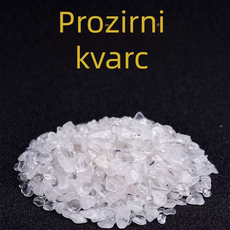 Prirodni kristalni šljunak pet elemenata, višebojni sirovi kameni za ukras akvarija