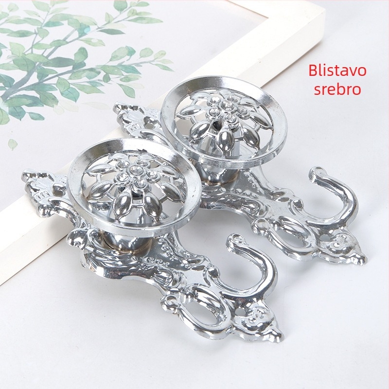 Aluminijska zidna kuka za zavjese, kineski klasični stil, dodaci za zavjese