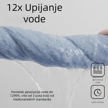Pamuk antibakterijski ručnik za lice, 32s pređa, obična tkanina, težina 80–100 g