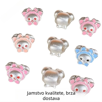 DIY dodaci za nakit – Sterling srebro, ručno pletenje, Wan baifu, Totem motiv, originalni dizajn
