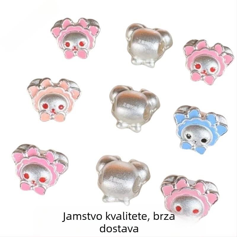 DIY dodaci za nakit – Sterling srebro, ručno pletenje, Wan baifu, Totem motiv, originalni dizajn