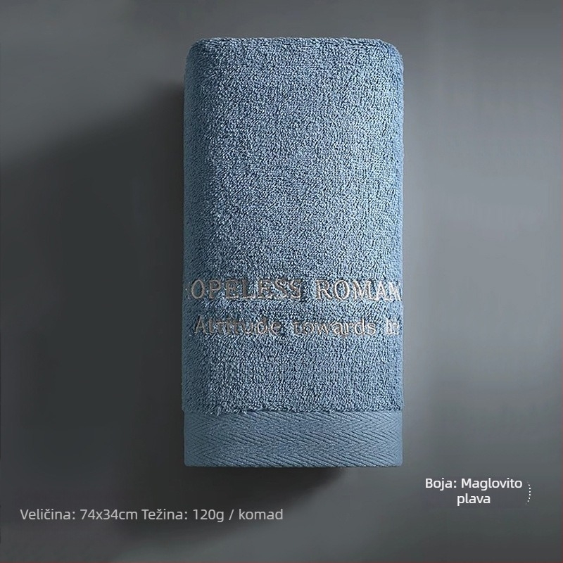 Ručnik za lice od 100% pamuka, ravno tkanje, 100–120 g